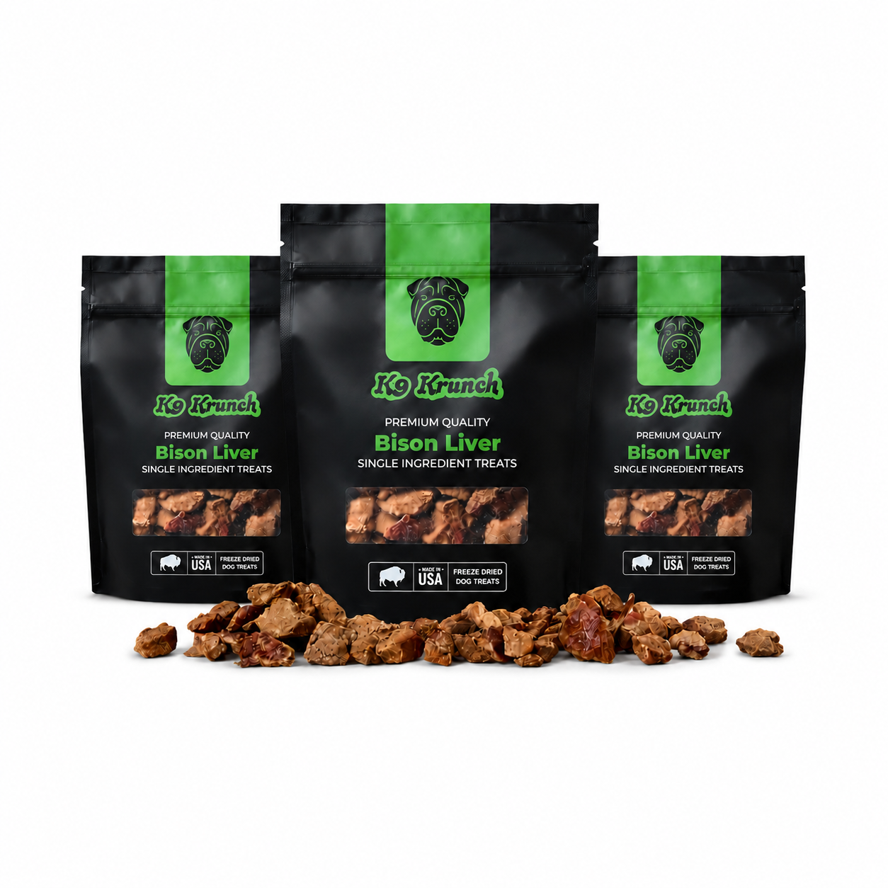 Freeze-Dried Bison Liver Dog Treats