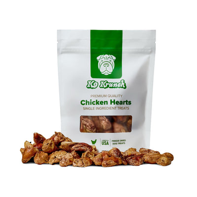 Freeze-Dried Chicken Heart Dog Treats