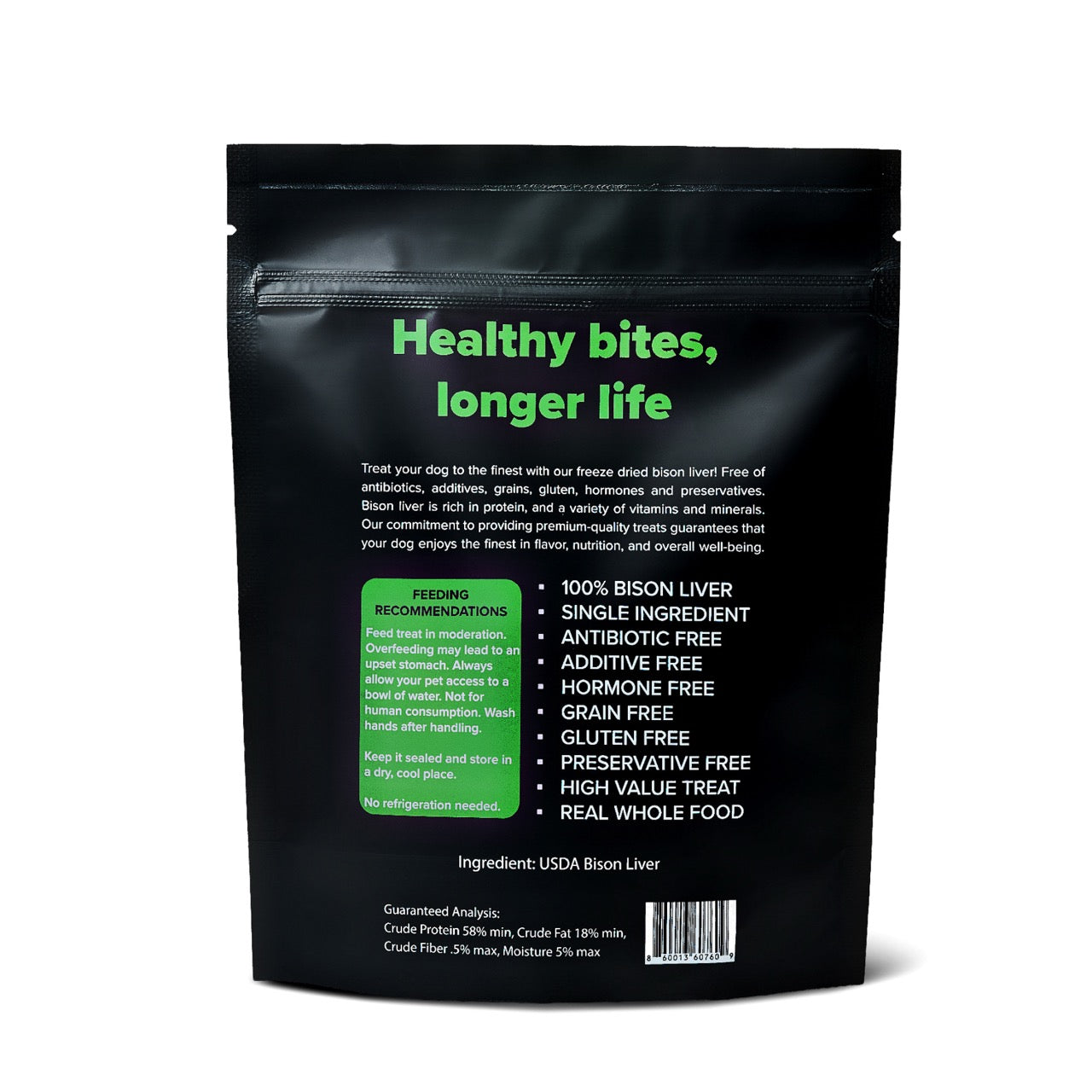 Freeze-Dried Bison Liver Dog Treats