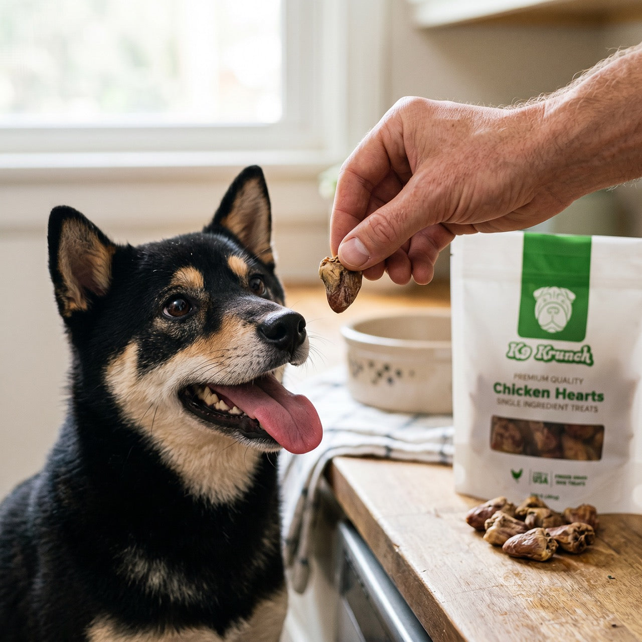 Freeze-Dried Chicken Heart Dog Treats
