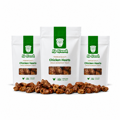 Freeze-Dried Chicken Heart Dog Treats